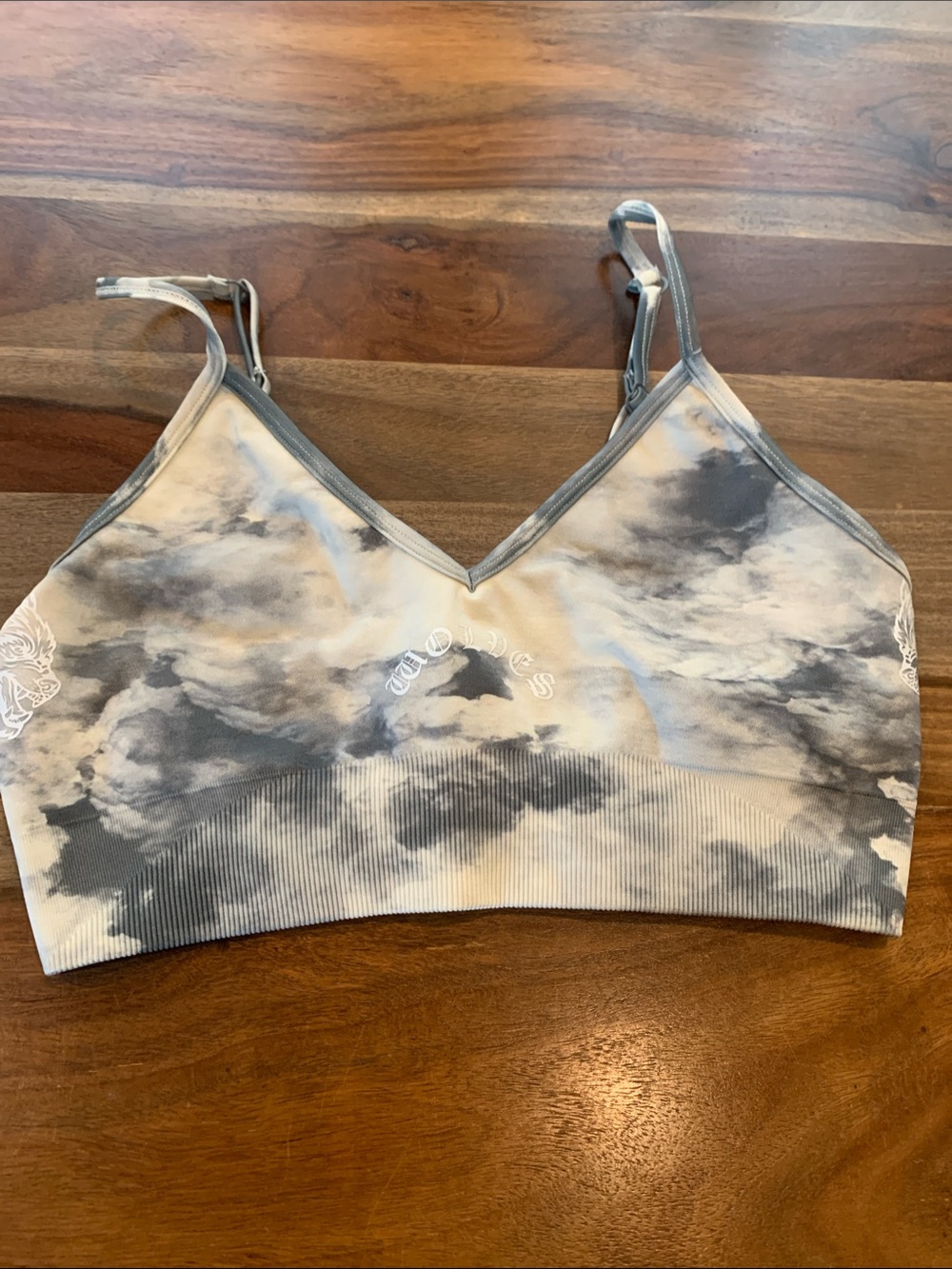 Darc Sport Women's Gray Tie-Dye Bralette